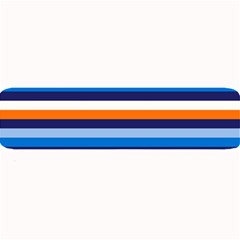 Ocean Blue Stripes Large Bar Mats by tmsartbazaar