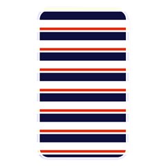 Red With Blue Stripes Memory Card Reader (rectangular) by tmsartbazaar
