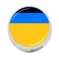 Bright Yellow With Blue 4-port Usb Hub (two Sides) by tmsartbazaar