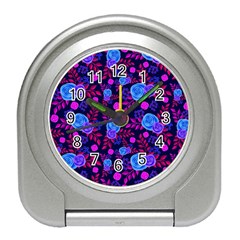 Backgroung Rose Purple Wallpaper Travel Alarm Clock by HermanTelo