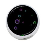 Bubble in dark 4-Port USB Hub (Two Sides) Back