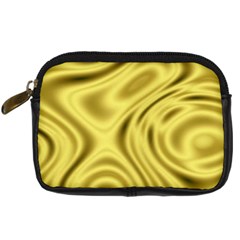 Golden Wave  Digital Camera Leather Case by Sabelacarlos