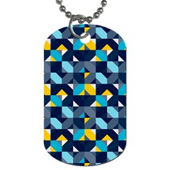 Geometric Hypnotic Shapes Dog Tag (two Sides) by tmsartbazaar