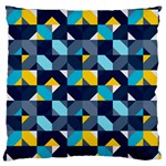 Geometric Hypnotic Shapes Standard Flano Cushion Case (One Side) Front