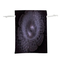 Fractal Flowers Lightweight Drawstring Pouch (l) by Sparkle