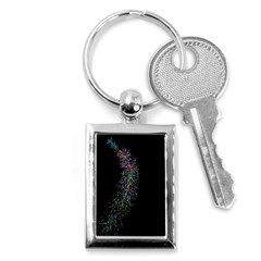 Galaxy Space Key Chain (rectangle) by Sabelacarlos