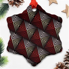 Abstract Zigzag Motif Ornament (snowflake) by tmsartbazaar