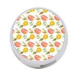 Citrus Gouache Pattern 4-Port USB Hub (Two Sides) Back