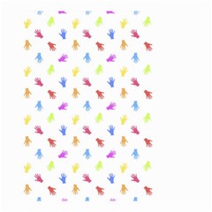 Multicolored Hands Silhouette Motif Design Small Garden Flag (two Sides) by dflcprintsclothing