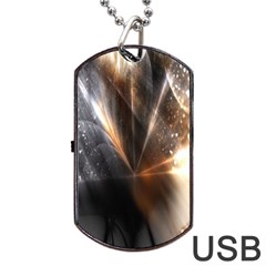 Digital Geometry Dog Tag Usb Flash (one Side) by Sparkle