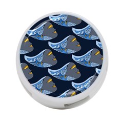 Queen Fish Doodle Art 4-port Usb Hub (two Sides) by tmsartbazaar