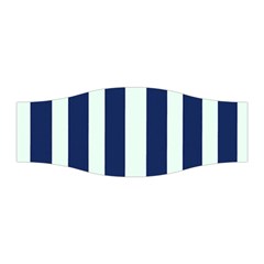 Navy In Vertical Stripes Stretchable Headband by Janetaudreywilson