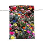 Cactus  Lightweight Drawstring Pouch (XL) Front