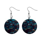 Realeafs Pattern Mini Button Earrings Front