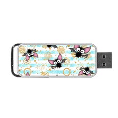 Halloween Bats Portable Usb Flash (one Side) by Angelandspot