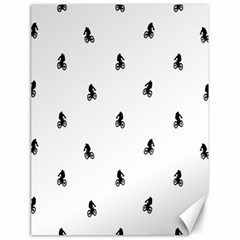 Riding Bike Motif Print Pattern Canvas 18  X 24  by dflcprintsclothing