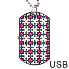 Geometric Dog Tag Usb Flash (one Side) by SychEva
