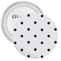Black And White Baseball Print Pattern 3  Buttons by dflcprintsclothing