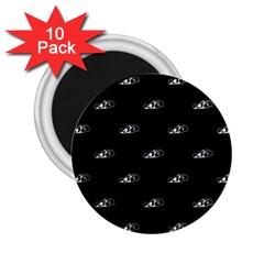 Formula One Black And White Graphic Pattern 2 25  Magnets (10 Pack)  by dflcprintsclothing
