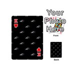 Formula One Black And White Graphic Pattern Playing Cards 54 Designs (Mini) Front - HeartK