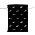 Formula One Black And White Graphic Pattern  Lightweight Drawstring Pouch (XL) Front
