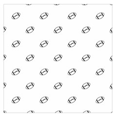 American Football Ball Motif Print Pattern Large Satin Scarf (square) by dflcprintsclothing