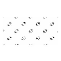 American Football Ball Motif Print Pattern Satin Wrap by dflcprintsclothing