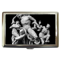 Laocoon Sculpture Over Black Cigarette Money Case by dflcprintsclothing