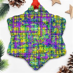 Mosaic Tapestry Ornament (snowflake) by essentialimage