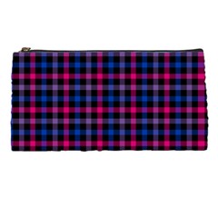 Bisexual Pride Checkered Plaid Pencil Case by VernenInk