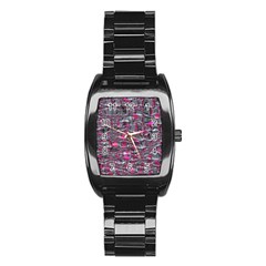 Robot Tastebuds Stainless Steel Barrel Watch by MRNStudios