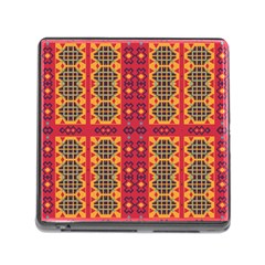 Shapes In Retro Colors2                                                           Memory Card Reader (square) by LalyLauraFLM