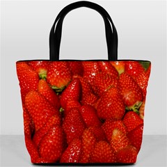 Colorful Strawberries At Market Display 1 Bucket Bag by dflcprintsclothing