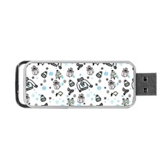 Winter Story Patern Portable Usb Flash (one Side) by MintanArt