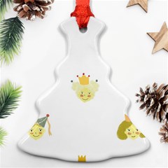 Cute Delicate Seamless Pattern With Little Princesses In Scandinavian Style With Texture Of Natural Christmas Tree Ornament (two Sides) by EvgeniiaBychkova