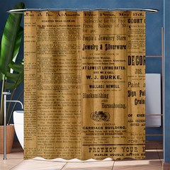 Antique Newspaper 1888 Shower Curtain 60  X 72  (medium)  by ArtsyWishy