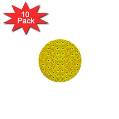 Flowers From Heaven  With A Modern Touch 1  Mini Buttons (10 Pack)  by pepitasart