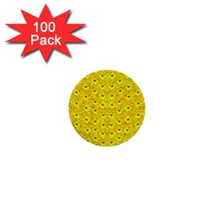 Flowers From Heaven  With A Modern Touch 1  Mini Buttons (100 Pack)  by pepitasart
