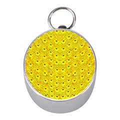 Flowers From Heaven  With A Modern Touch Mini Silver Compasses by pepitasart