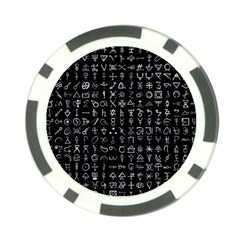 Alchemical Symbols - Collected Inverted Poker Chip Card Guard (10 Pack) by WetdryvacsLair