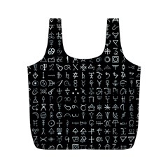 Alchemical Symbols - Collected Inverted Full Print Recycle Bag (m) by WetdryvacsLair