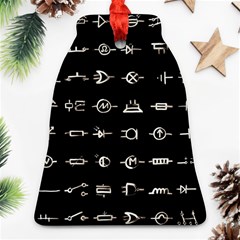 Electrical Symbols Callgraphy Short Run Inverted Ornament (bell) by WetdryvacsLair
