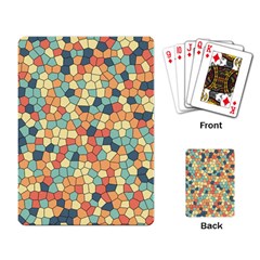 Mosaic Print Yellow Playing Cards Single Design (rectangle) by designsbymallika