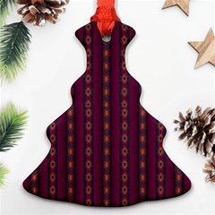 Maroon Sprinkles Ornament (christmas Tree)  by Sparkle