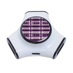 Purple Tigress 3-port Usb Hub by Sparkle