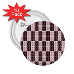 Rosegold Beads Chessboard 2 25  Buttons (10 Pack)  by Sparkle