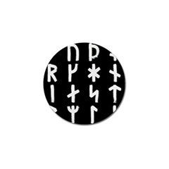 Younger Futhark Rune Set Collected Inverted Golf Ball Marker (4 Pack) by WetdryvacsLair