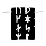 Younger Futhark Rune Set Collected Inverted Lightweight Drawstring Pouch (M) Front