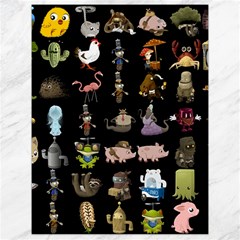 Glitch Glitchen Npc Animals And Characters Pattern Canvas 18  X 24  by WetdryvacsLair