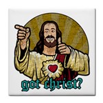 Buddy Christ Tile Coaster Front